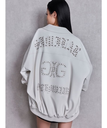 bijou Symmetry GYDAフェイクレザーBIGブルゾン