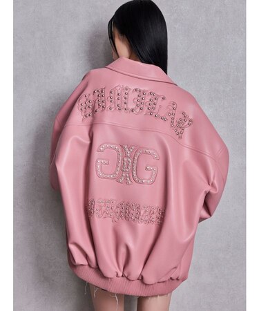 bijou Symmetry GYDAフェイクレザーBIGブルゾン