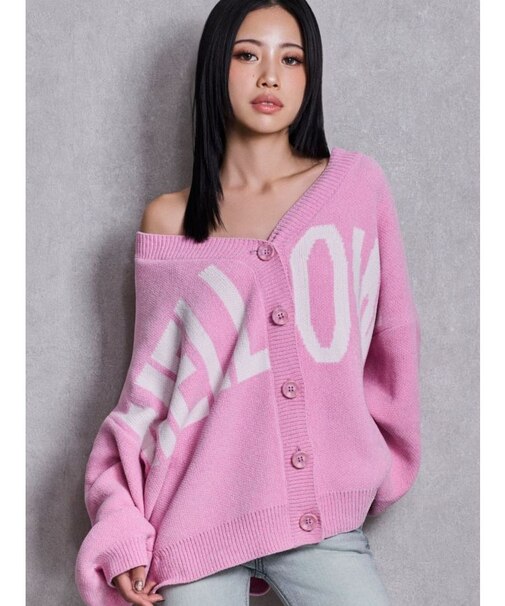 MELLOWYモールニットカーディガン