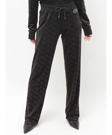 GYDA×Juicy Couture GG JC Emboss Big Bling Velour Track Pants