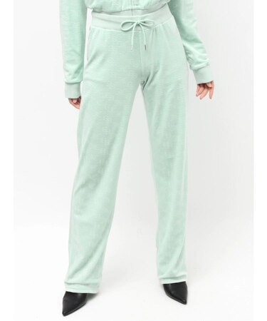 GYDA×Juicy Couture GG JC Emboss Big Bling Velour Track Pants