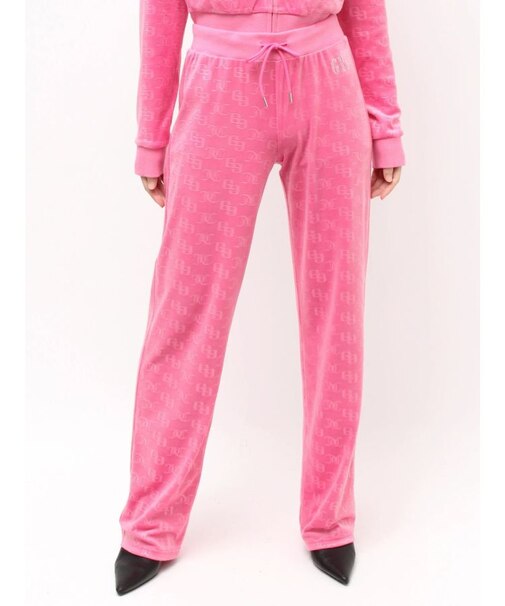 GYDA×Juicy Couture GG JC Emboss Big Bling Velour Track Pants
