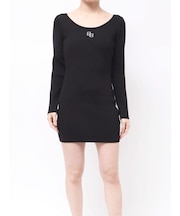 GGプレート long sleeveニットワンピース