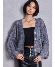 2WAYメッシュブリーチニットトップス