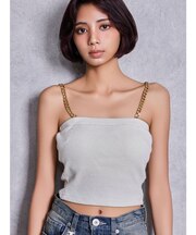 chainストラップラメテレコビスチェ