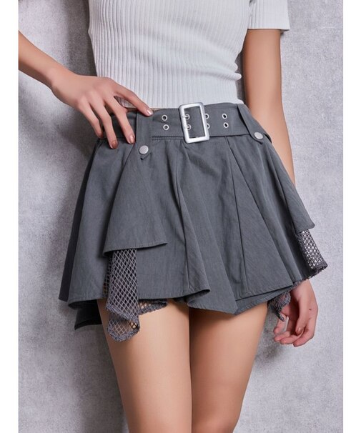 HEM Symmetryメッシュスカートライクショートパンツ