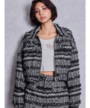 Symmetry GYDAラメツイードジャケット