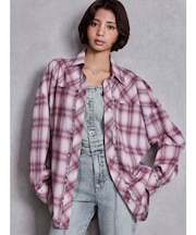 bijouチェックシャツ