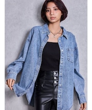 CROSS POINTケミカルデニムシャツ