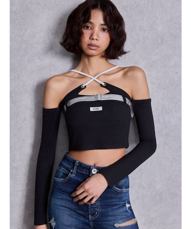 GYDAフロントクロスラメテレコTOPS