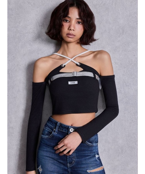 GYDAフロントクロスラメテレコTOPS