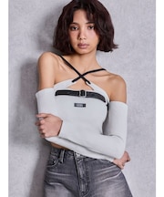 GYDAフロントクロスラメテレコTOPS