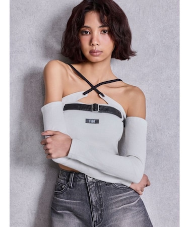 GYDAフロントクロスラメテレコTOPS