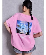 LA GYDA CLOUD PHOTO BIG Tシャツ