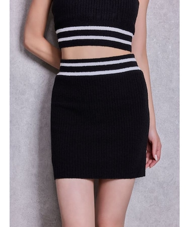 パイルニットスカートライクショートパンツ