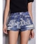 ジャストウエストGYDA bijou sublimation printingデニムショートパンツ