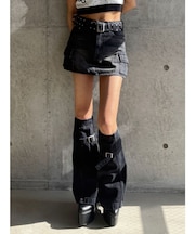 【TINY】レッグウォーマー付きミニスカートライクショートパンツ