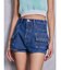 ring bijou studsデザインデニムショートパンツ