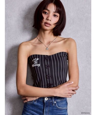 GYDA/Disney/stripeベアビスチェ