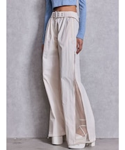 SIDE ZIPメッシュスリットパンツ