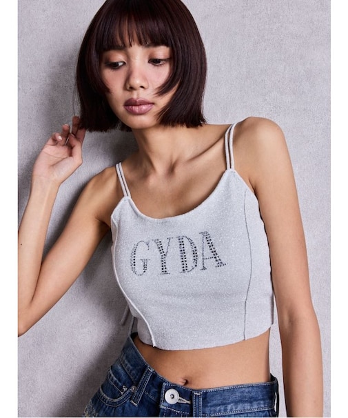 GYDA bijouラメニットビスチェ