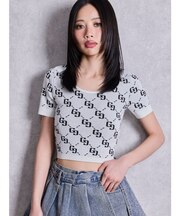 GG jacquardラメニットTOPS