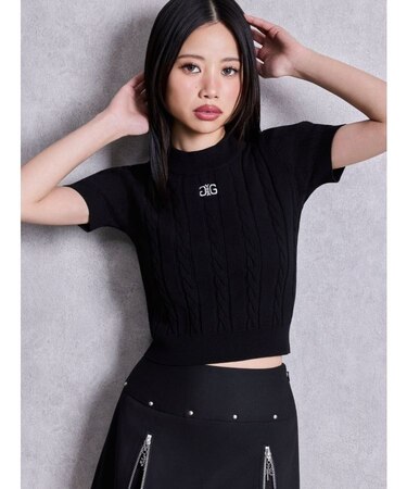 Symmetry GYDAケーブルニットTOPS