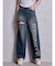 ハイウエストGYDA CUT OUT SIDE RIPPEDデニムパンツ