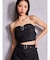 Glitter print beltブラウス