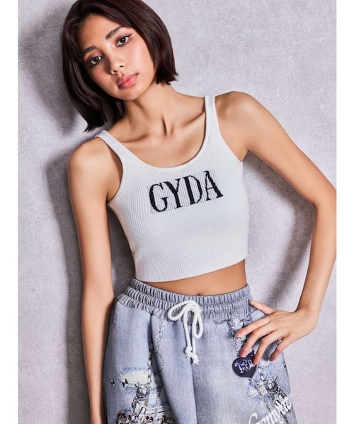 GYDA jacquardタンクニットトップス｜ジェイダの通販｜&mall（アンド