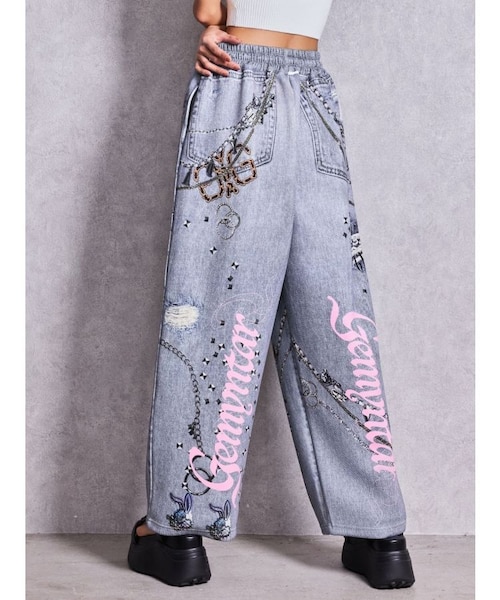 GYDAデニムsublimation printingパンツ GYDAデニムsublimation printingパンツ｜ジェイダの通販｜&mall