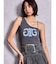 Denim Symmetry GYDAワンショルチェーンタンクトップ