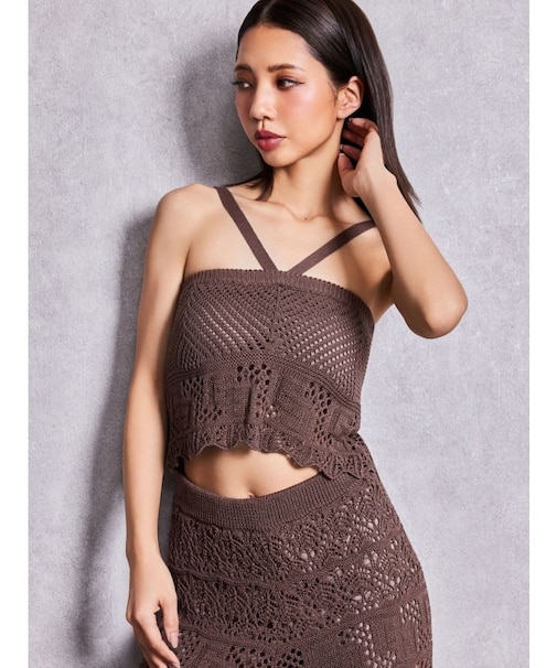2WAY GGクロシェニットビスチェ