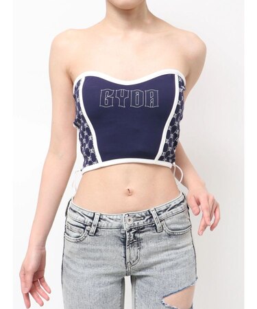 Symmetry GYDA side drawstringビスチェ
