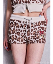 GYDA×GALFY leopard pile マイクロショートパンツ