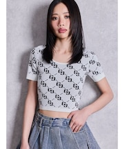 GG jacquardラメニットTOPS
