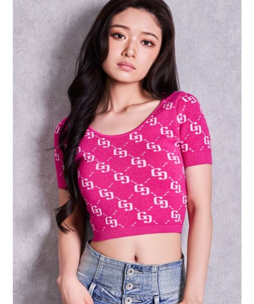 GG jacquardラメニットTOPS