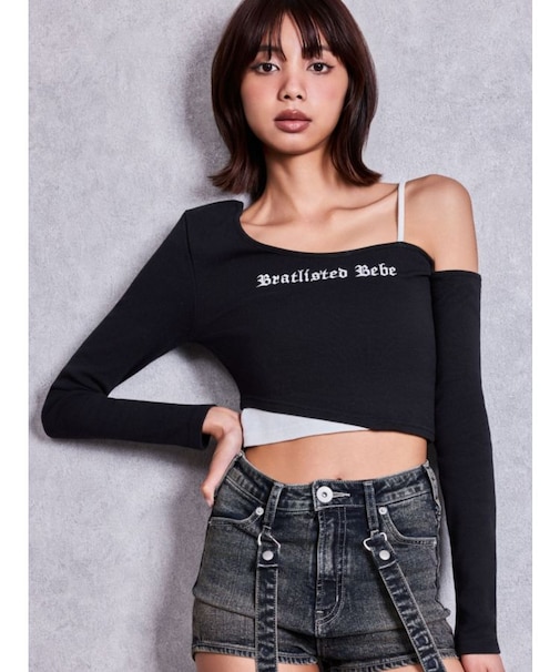 Bratlisted Bebeワンショルデザイントップス