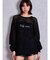 Valdy empire embroideryメッシュニットトップス