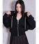 bijou string ZIP UPスウェットパーカー