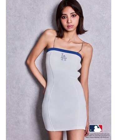 GYDA［MLB］bijou logoベアワンピース