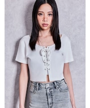 BUNNY 2WAYレースアップショートTシャツ