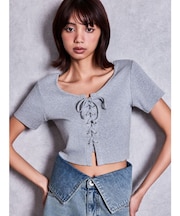 BUNNY 2WAYレースアップショートTシャツ