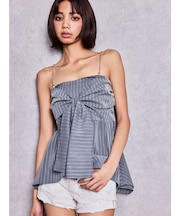 HEM designリボンブラウス