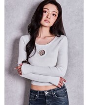 GG bijou MOLD long sleeveニットトップス