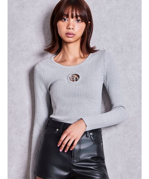 GG bijou MOLD long sleeveニットトップス