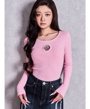 GG bijou MOLD long sleeveニットトップス