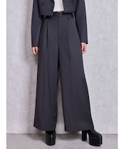 ハイウエストLEG BOOST WIDEパンツ