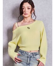 GGワンショルbijouニットトップス