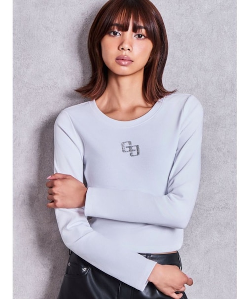 GLITTER GG long sleeveトップス